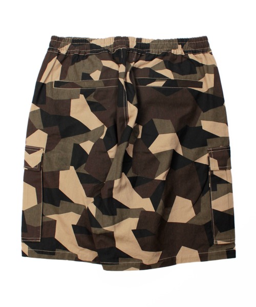URKOOL ウォッシュ カモフラージュ カーゴショーツ JORTS URKOOL ウォッシュ カモフラージュ ショーツ JORTS ダメージ加工