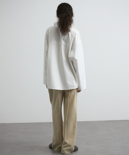 CREDONA（クレドナ）の「HIGH NECK BLOUSE/ハイネックブラウス（シャツ/ブラウス・レディース・ブラック/ホワイト・FREE）」の11枚目の写真