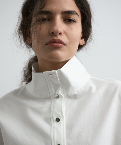 CREDONA（クレドナ）の「HIGH NECK BLOUSE/ハイネックブラウス（シャツ/ブラウス・レディース・ブラック/ホワイト・FREE）」の6枚目の写真