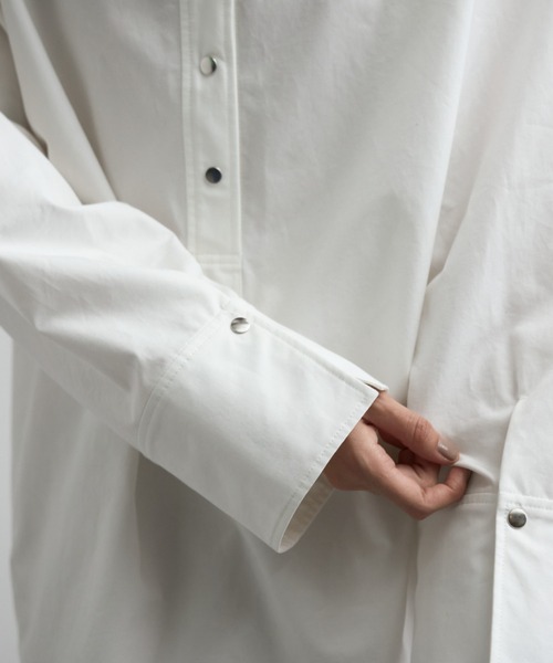 CREDONA（クレドナ）の「HIGH NECK BLOUSE/ハイネックブラウス（シャツ/ブラウス・レディース・ブラック/ホワイト・FREE）」の14枚目の写真