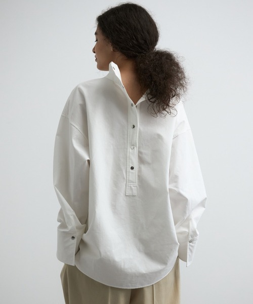 CREDONA（クレドナ）の「HIGH NECK BLOUSE/ハイネックブラウス（シャツ/ブラウス・レディース・ブラック/ホワイト・FREE）」の7枚目の写真