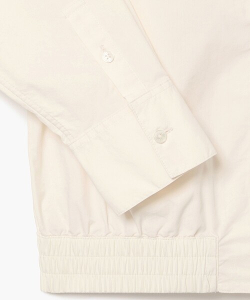 LACOSTE（ラコステ）の「クロップド丈 ウエストシャーリングシャツ ショートブルゾン（シャツ/ブラウス・レディース・ベージュ/オフホワイト・40/38/36/34）」の19枚目の写真