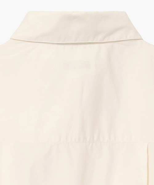 LACOSTE（ラコステ）の「クロップド丈 ウエストシャーリングシャツ ショートブルゾン（シャツ/ブラウス・レディース・ベージュ/オフホワイト・40/38/36/34）」の15枚目の写真