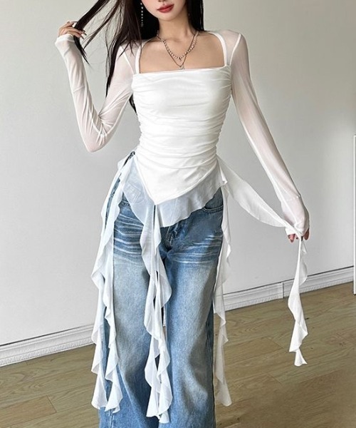 fetico シアートップス　25ss fetico シアートップス 25ss - メルカリ