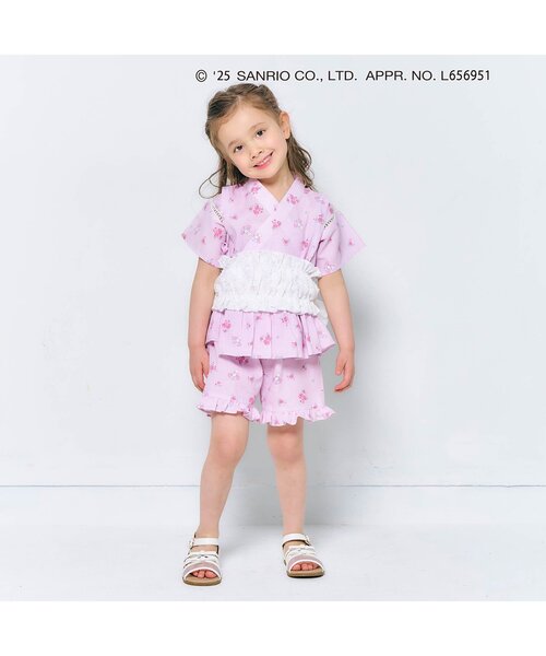 apres les cours（アプレレクール）の「リボンメッシュサンダル（サンダル・キッズ・アイボリー/シルバー・15 /16/14/18/19/17）」の3枚目の写真