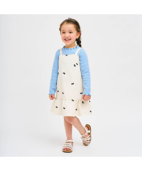 apres les cours（アプレレクール）の「リボンメッシュサンダル（サンダル・キッズ・アイボリー/シルバー・15 /16/14/18/19/17）」の4枚目の写真