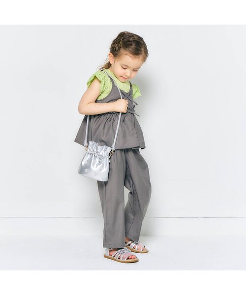 apres les cours（アプレレクール）の「リボンメッシュサンダル（サンダル・キッズ・アイボリー/シルバー・15 /16/14/18/19/17）」の14枚目の写真