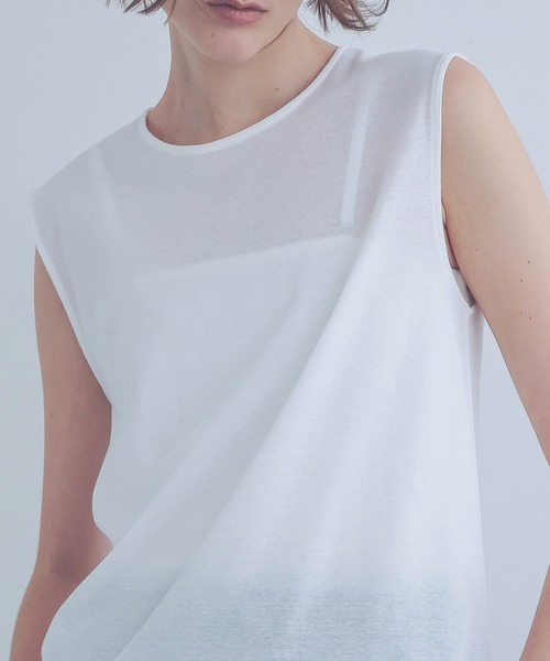 tシャツ soft sheer crew tank top(ソフトシアークルーネックタンクトップ) レディース soft sheer crew tank top(ソフトシアークルーネックタンク