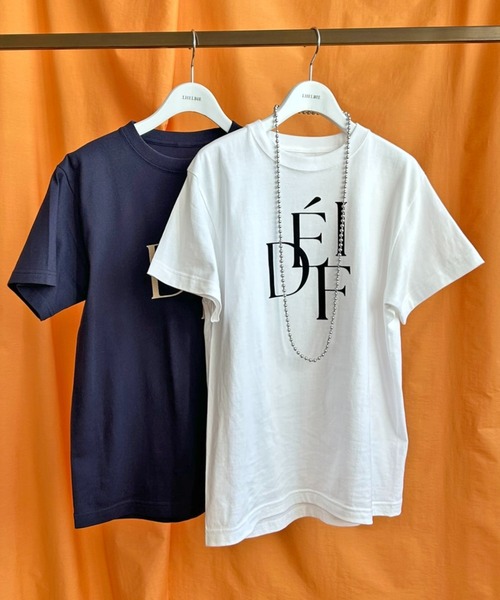 LHELBIE（レルビエ）の「DEFIフロッキーロゴTシャツ（Tシャツ/カットソー・レディース・ホワイト/ネイビー/ブラック・M）」の10枚目の写真