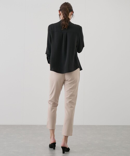 Jayro（ジャイロ）の「アウトポケバンドカラーブラウス（シャツ/ブラウス・レディース・ブラック/サックスブルー/オフホワイト・M）」の22枚目の写真