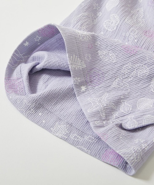 devirock（デビロック）の「すぽっと着られる 着心地やわらか 総柄プリント おやすみ甚平（浴衣・キッズ・ネイビー系1/グレー系1/ブラック系1/ブルー系3/ブルー系1/イエロー系1/ピンク系1/ブルー系2・100cm/110cm/120cm/130cm/140cm/150cm/160cm）」の19枚目の写真