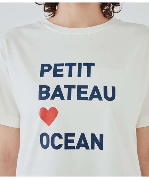 PETIT BATEAU(プチバトー)の「半袖Tシャツ(Tシャツ/カットソー・レディース・ネイビー/オフホワイト・X-SMALL/SMALL/MEDIUM/LARGE)」の11枚目の写真