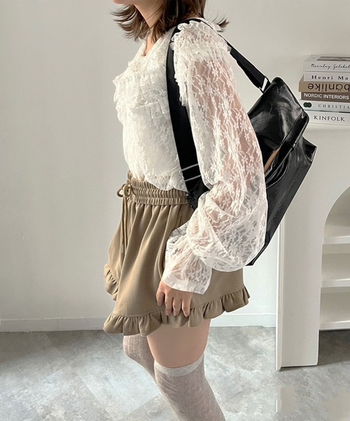 Jewelobe(ジュエローブ)の「フォールドクラッチショルダーバッグ(ショルダーバッグ・レディース・オフホワイト/グリーン/ブラック・FREE)」の16枚目の写真