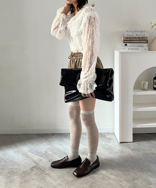 Jewelobe(ジュエローブ)の「フォールドクラッチショルダーバッグ(ショルダーバッグ・レディース・オフホワイト/グリーン/ブラック・FREE)」の20枚目の写真
