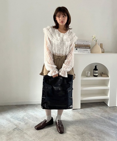 Jewelobe(ジュエローブ)の「フォールドクラッチショルダーバッグ(ショルダーバッグ・レディース・オフホワイト/グリーン/ブラック・FREE)」の22枚目の写真
