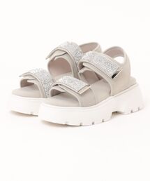 unity（ユニティ）の「厚底ビジューストラップサンダル（サンダル）」