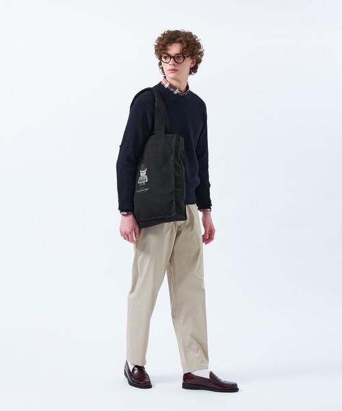 MACKINTOSH PHILOSOPHY（ﾏｯｷﾝﾄｯｼｭ ﾌｨﾛｿﾌｨｰ）の「バッキンガムベア キャンバストートバッグ（トートバッグ・メンズ・ブラック・FREE）」の3枚目の写真