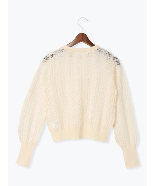 Te chichi（テチチ）の「レーシーニットプルオーバー（セットアップ可《2025spring catalog item》（ニット/セーター・レディース・チャコールグレー/オフホワイト・F）」の17枚目の写真