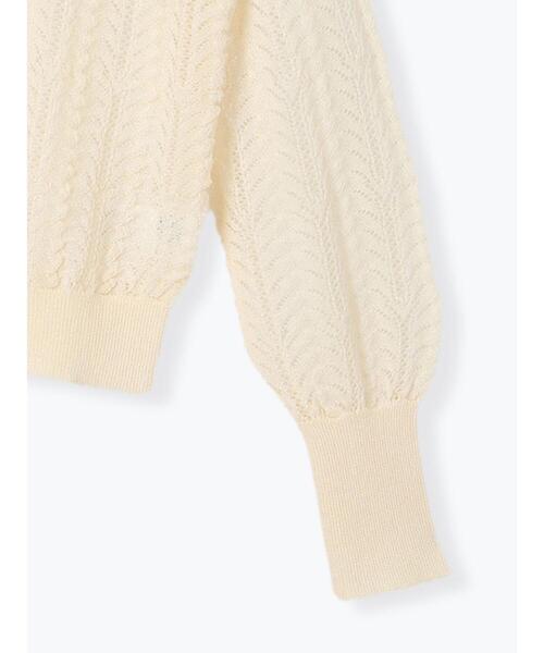 Te chichi（テチチ）の「レーシーニットプルオーバー（セットアップ可《2025spring catalog item》（ニット/セーター・レディース・チャコールグレー/オフホワイト・F）」の19枚目の写真