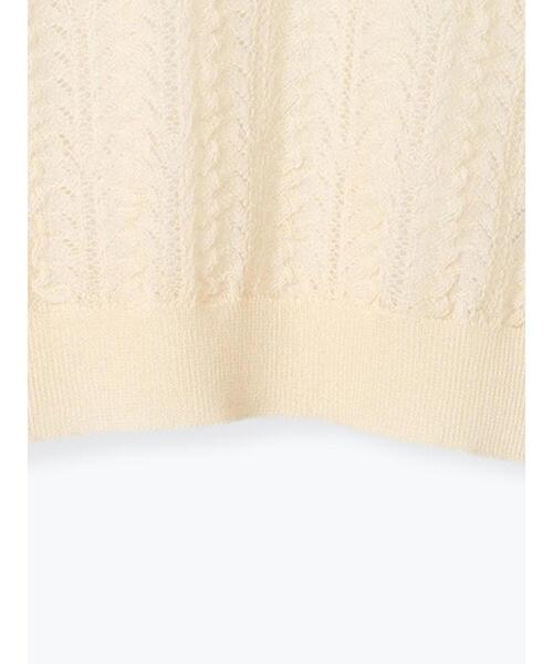 Te chichi（テチチ）の「レーシーニットプルオーバー（セットアップ可《2025spring catalog item》（ニット/セーター・レディース・チャコールグレー/オフホワイト・F）」の20枚目の写真