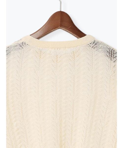 Te chichi（テチチ）の「レーシーニットプルオーバー（セットアップ可《2025spring catalog item》（ニット/セーター・レディース・チャコールグレー/オフホワイト・F）」の21枚目の写真