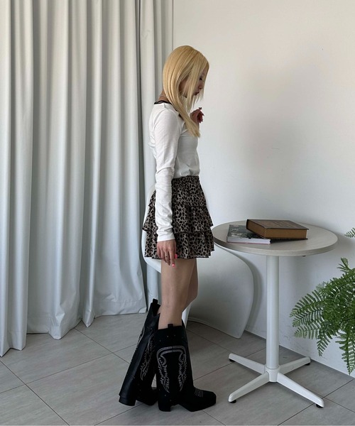 sedacle girl(セダクルガール)の「ピコレースロングスリーブT(Tシャツ/カットソー・レディース・ブラック/ホワイト/グレー/ホワイト系その他・SMALL/MEDIUM)」の10枚目の写真