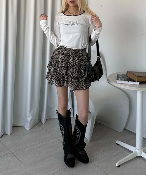 sedacle girl(セダクルガール)の「ピコレースロングスリーブT(Tシャツ/カットソー・レディース・ブラック/ホワイト/グレー/ホワイト系その他・SMALL/MEDIUM)」の8枚目の写真