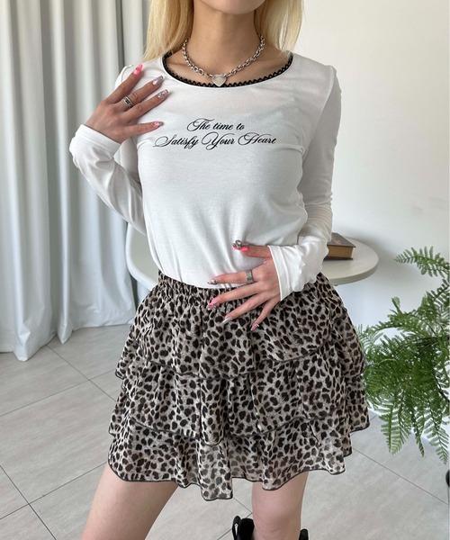sedacle girl(セダクルガール)の「ピコレースロングスリーブT(Tシャツ/カットソー・レディース・ブラック/ホワイト/グレー/ホワイト系その他・SMALL/MEDIUM)」の5枚目の写真