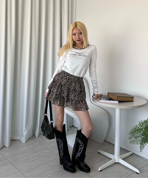 sedacle girl(セダクルガール)の「ピコレースロングスリーブT(Tシャツ/カットソー・レディース・ブラック/ホワイト/グレー/ホワイト系その他・SMALL/MEDIUM)」の9枚目の写真
