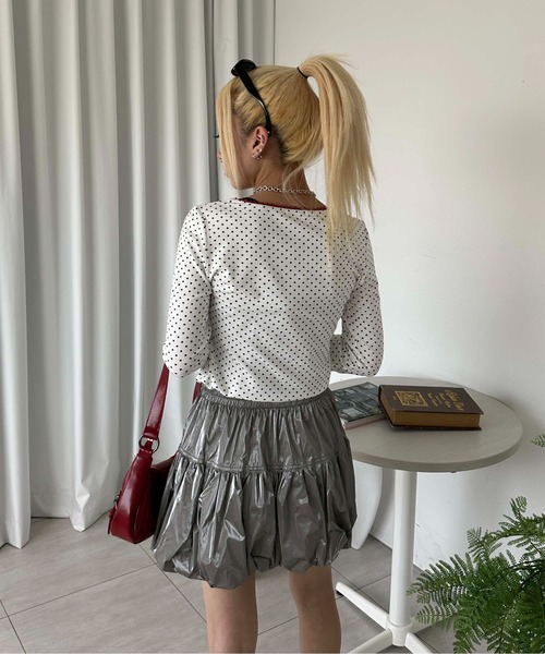 sedacle girl(セダクルガール)の「ピコレースロングスリーブT(Tシャツ/カットソー・レディース・ブラック/ホワイト/グレー/ホワイト系その他・SMALL/MEDIUM)」の15枚目の写真