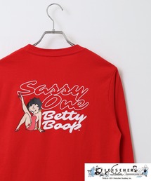 BETTY BOOP(TM)/ ベティー ブープ(TM) 天竺長袖Tシャツ