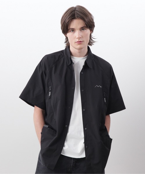 MANASTASH（マナスタッシュ）の「MANASTASH/マナスタッシュ  RIVER SHIRT/リバーシャツ（シャツ/ブラウス・メンズ・ブラック/その他/ブルーグレー/グリーン系その他・S/M/L/XL）」の2枚目の写真
