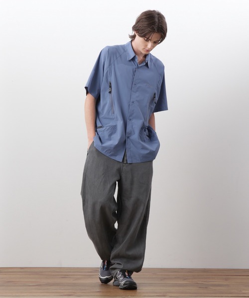 MANASTASH（マナスタッシュ）の「MANASTASH/マナスタッシュ  RIVER SHIRT/リバーシャツ（シャツ/ブラウス・メンズ・ブラック/その他/ブルーグレー/グリーン系その他・S/M/L/XL）」の16枚目の写真