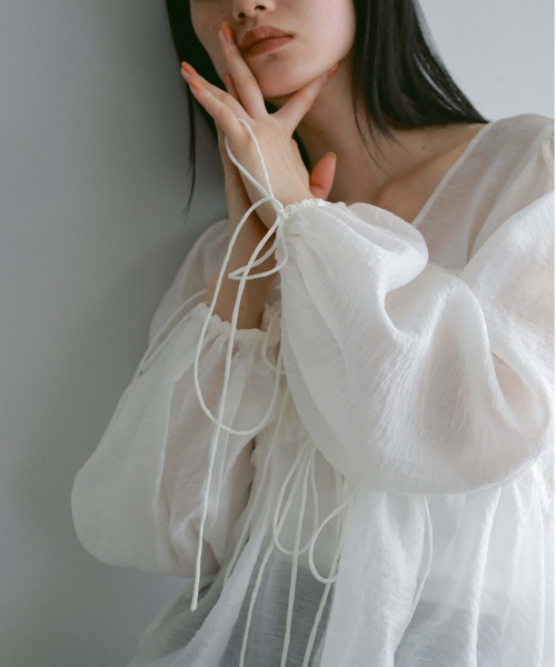 セール】シャーリングチュニックトップス（シャツ/ブラウス）｜CASA