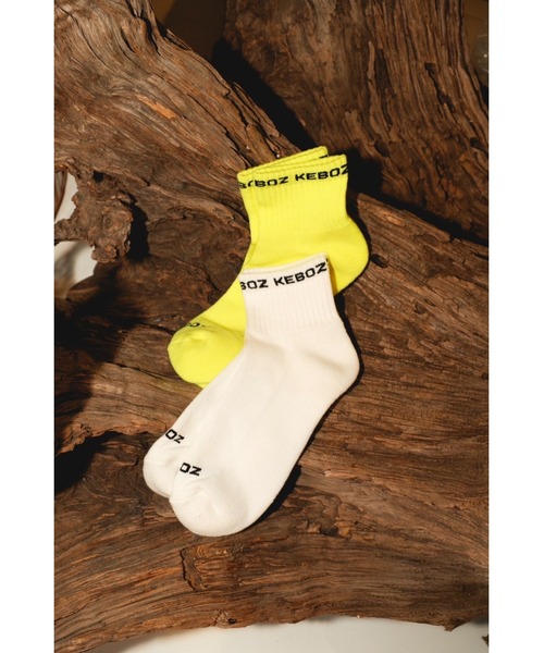 KEBOZ（ケボズ）の「KAC SHORT SOCKS（ソックス/靴下・メンズ・イエロー/ホワイト・FREE）」の3枚目の写真