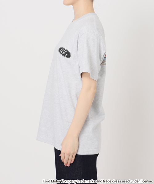 B.C STOCK(ベーセーストック)の「GOOD ROCK SPEED/グッドロックスピード FORD TEE(Tシャツ/カットソー・レディース・ホワイト/ホワイト系その他/チャコールグレー/ホワイト×ホワイト・FREE)」の21枚目の写真