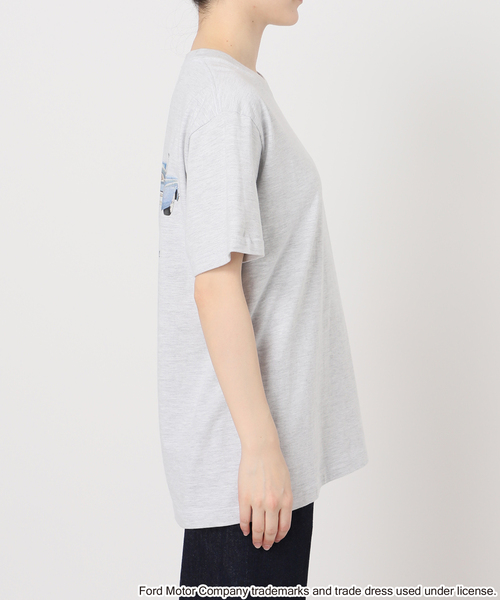 B.C STOCK(ベーセーストック)の「GOOD ROCK SPEED/グッドロックスピード FORD TEE(Tシャツ/カットソー・レディース・ホワイト/ホワイト系その他/チャコールグレー/ホワイト×ホワイト・FREE)」の19枚目の写真