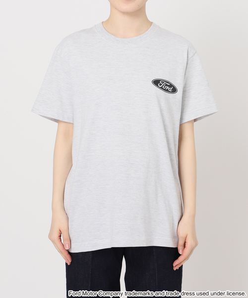 B.C STOCK(ベーセーストック)の「GOOD ROCK SPEED/グッドロックスピード FORD TEE(Tシャツ/カットソー・レディース・ホワイト/ホワイト系その他/チャコールグレー/ホワイト×ホワイト・FREE)」の16枚目の写真