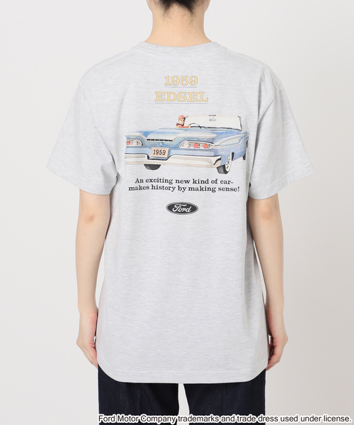 B.C STOCK(ベーセーストック)の「GOOD ROCK SPEED/グッドロックスピード FORD TEE(Tシャツ/カットソー・レディース・ホワイト/ホワイト系その他/チャコールグレー/ホワイト×ホワイト・FREE)」の15枚目の写真
