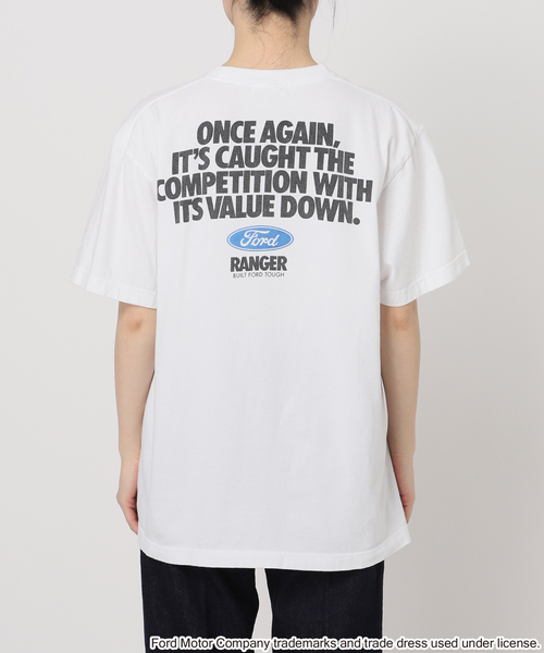 B.C STOCK(ベーセーストック)の「GOOD ROCK SPEED/グッドロックスピード FORD TEE(Tシャツ/カットソー・レディース・ホワイト/ホワイト系その他/チャコールグレー/ホワイト×ホワイト・FREE)」の12枚目の写真