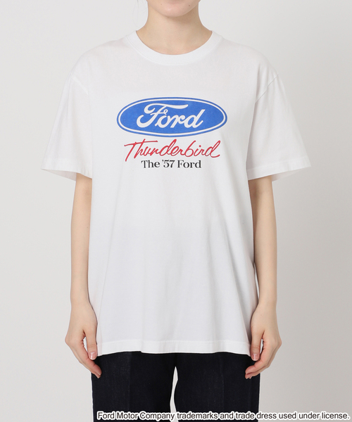 B.C STOCK(ベーセーストック)の「GOOD ROCK SPEED/グッドロックスピード FORD TEE(Tシャツ/カットソー・レディース・ホワイト/ホワイト系その他/チャコールグレー/ホワイト×ホワイト・FREE)」の10枚目の写真