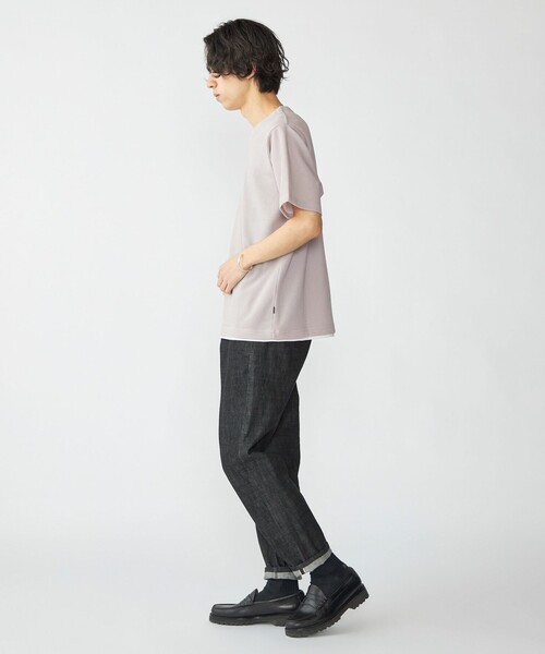 SHIPS(シップス)の「SHIPS: キー ネック フェイクレイヤード Tシャツ(Tシャツ/カットソー・メンズ・ライトグレー/ライトブルー/ネイビー/オフホワイト・SMALL/MEDIUM/LARGE/X-LARGE)」の9枚目の写真