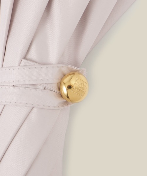 ROPE'（ロペ）の「【晴雨兼用・高機能】スライド式 ショートバンブーパラソル【UVカット/遮光・遮熱・防水効果】（長傘・レディース・ピンク系その他2/ブラック/ブルー系その他4/オフホワイト・FREE）」の7枚目の写真