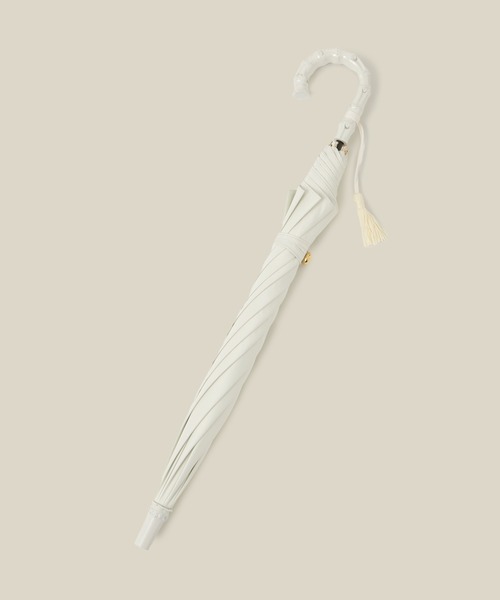 ROPE'（ロペ）の「【晴雨兼用・高機能】スライド式 ショートバンブーパラソル【UVカット/遮光・遮熱・防水効果】（長傘・レディース・ピンク系その他2/ブラック/ブルー系その他4/オフホワイト・FREE）」の14枚目の写真