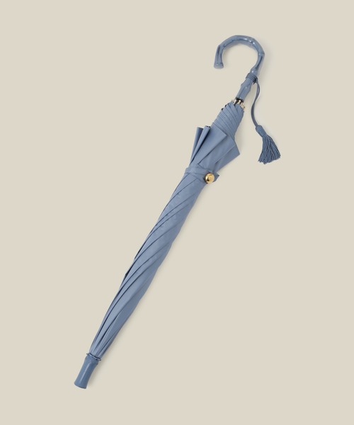 ROPE'（ロペ）の「【晴雨兼用・高機能】スライド式 ショートバンブーパラソル【UVカット/遮光・遮熱・防水効果】（長傘・レディース・ピンク系その他2/ブラック/ブルー系その他4/オフホワイト・FREE）」の15枚目の写真