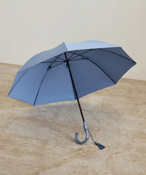 ROPE'（ロペ）の「【晴雨兼用・高機能】スライド式 ショートバンブーパラソル【UVカット/遮光・遮熱・防水効果】（長傘・レディース・ピンク系その他2/ブラック/ブルー系その他4/オフホワイト・FREE）」の21枚目の写真