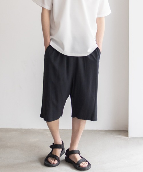 NAVY(ネイビー)の「柔らかくて着心地がよい冷感レーヨンハーフパンツ/ショートパンツ/ステテコ(その他パンツ・メンズ・ブラウン/ネイビー/グレー/カーキ/ブラック/チャコールグレー/ネイビー系1/グリーン/ホワイト系その他/ブラック系その他/ブラウン系その他・M/L/XL/XXL)」の1枚目の写真