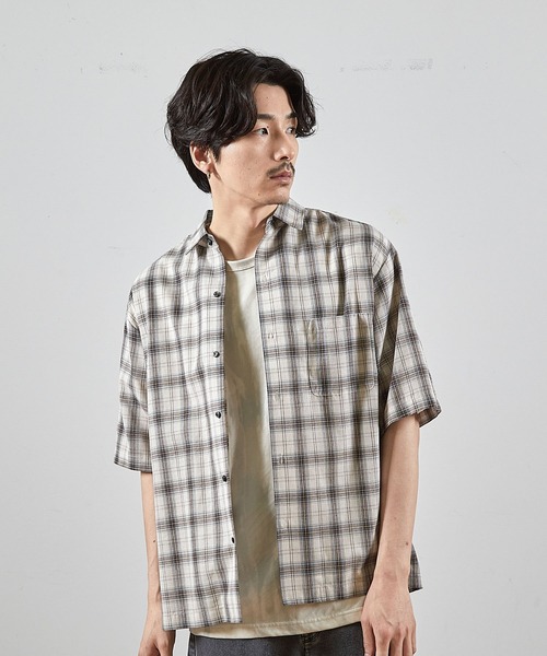RATTLE TRAP（ラトルトラップ）の「アメリカンチェックレギュラーカラー半袖シャツ（シャツ/ブラウス・メンズ・ネイビー/サックスブルー・L/M/LL）」の17枚目の写真