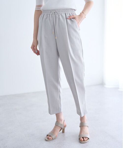 YECCA VECCA（イェッカヴェッカ）の「サラサライージーテーパードパンツ（その他パンツ・レディース・ライトグレー/ベージュ/イエロー/ネイビー/ライトブルー・S/M）」の2枚目の写真