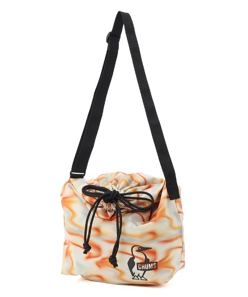 CHUMS(チャムス)の「【CHUMS/チャムス】 Easy-Go Drawstring Reversible Shoulder Bag(ショルダーバッグ・レディース・ブラック/その他1/ライトグレー/その他2・FREE)」の1枚目の写真